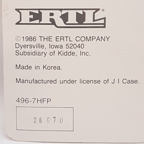 Vintage 1980s ERTL Die Cast Metal Replica CASE IH 7140 Tractor Special Edition - Picture 4 of 10